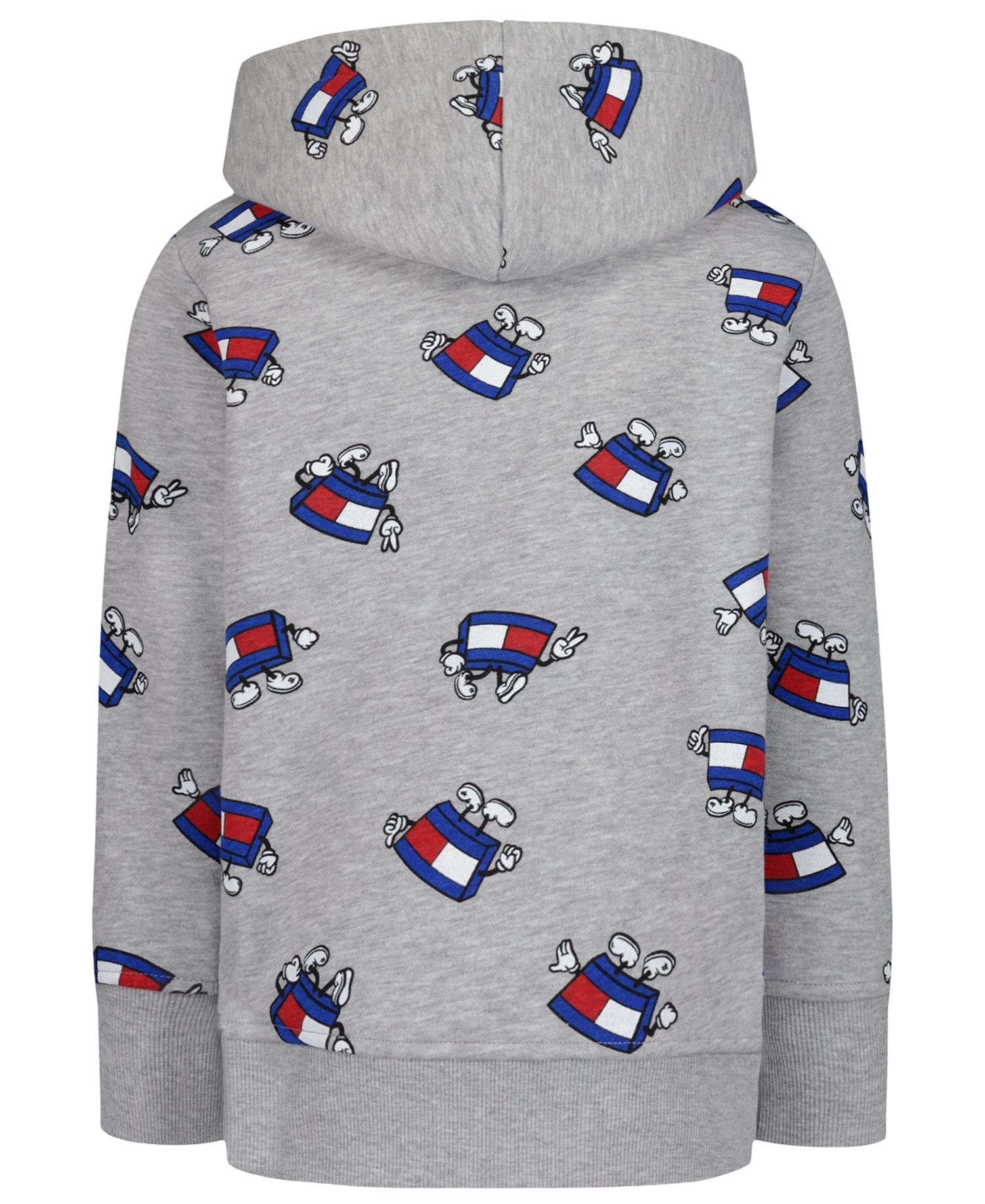 Boys' 2T-7 Mascot Allover-Print Kangaroo-Pocket Hoodie