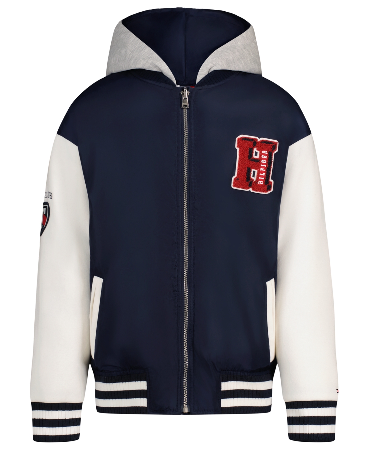 Tommy Hilfiger Boys' 4-20 Hooded Fleece-Lined Bomber Jacket, Created for Macy's