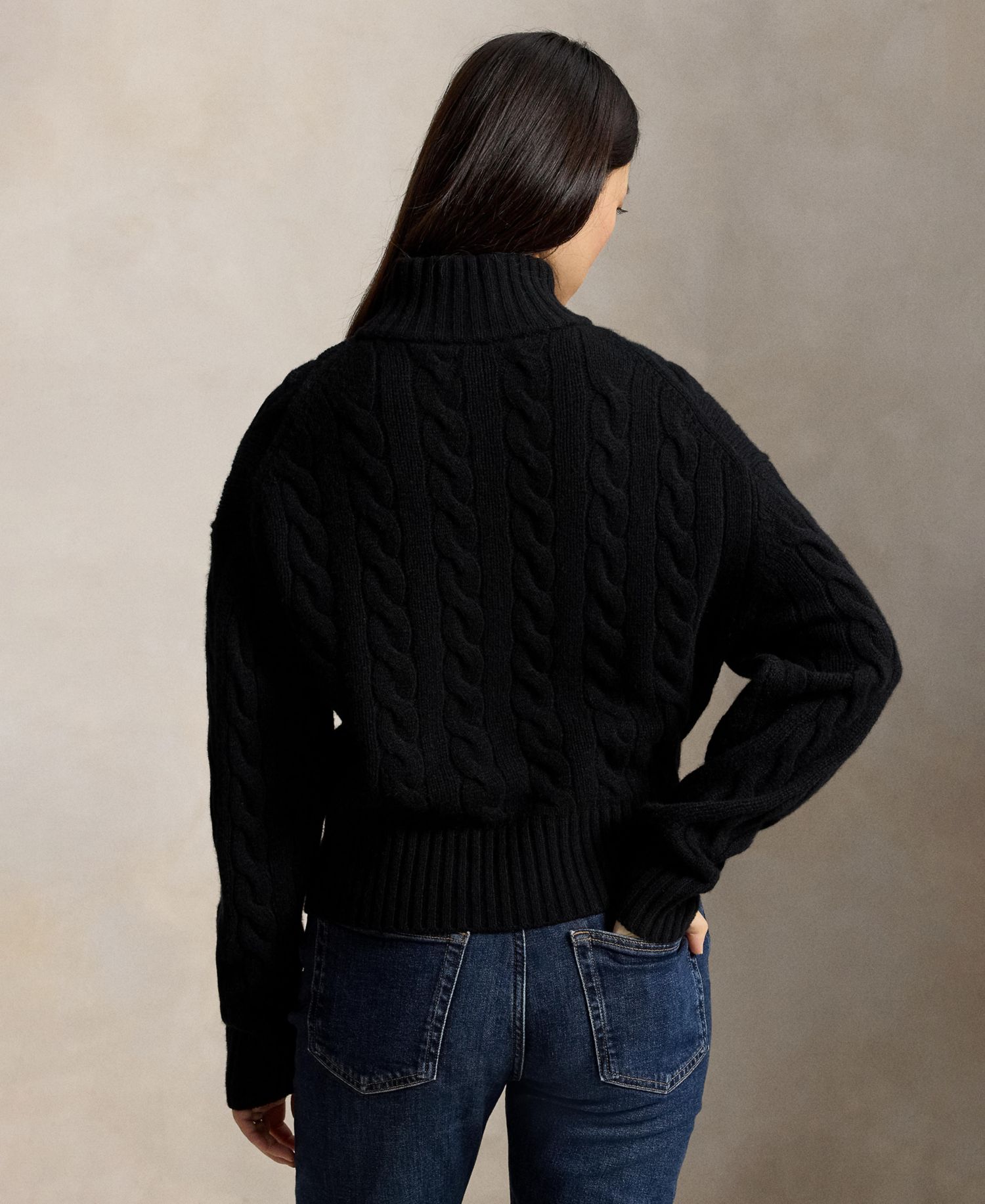 Women's Wool Cashmere Long-Sleeve Sweater