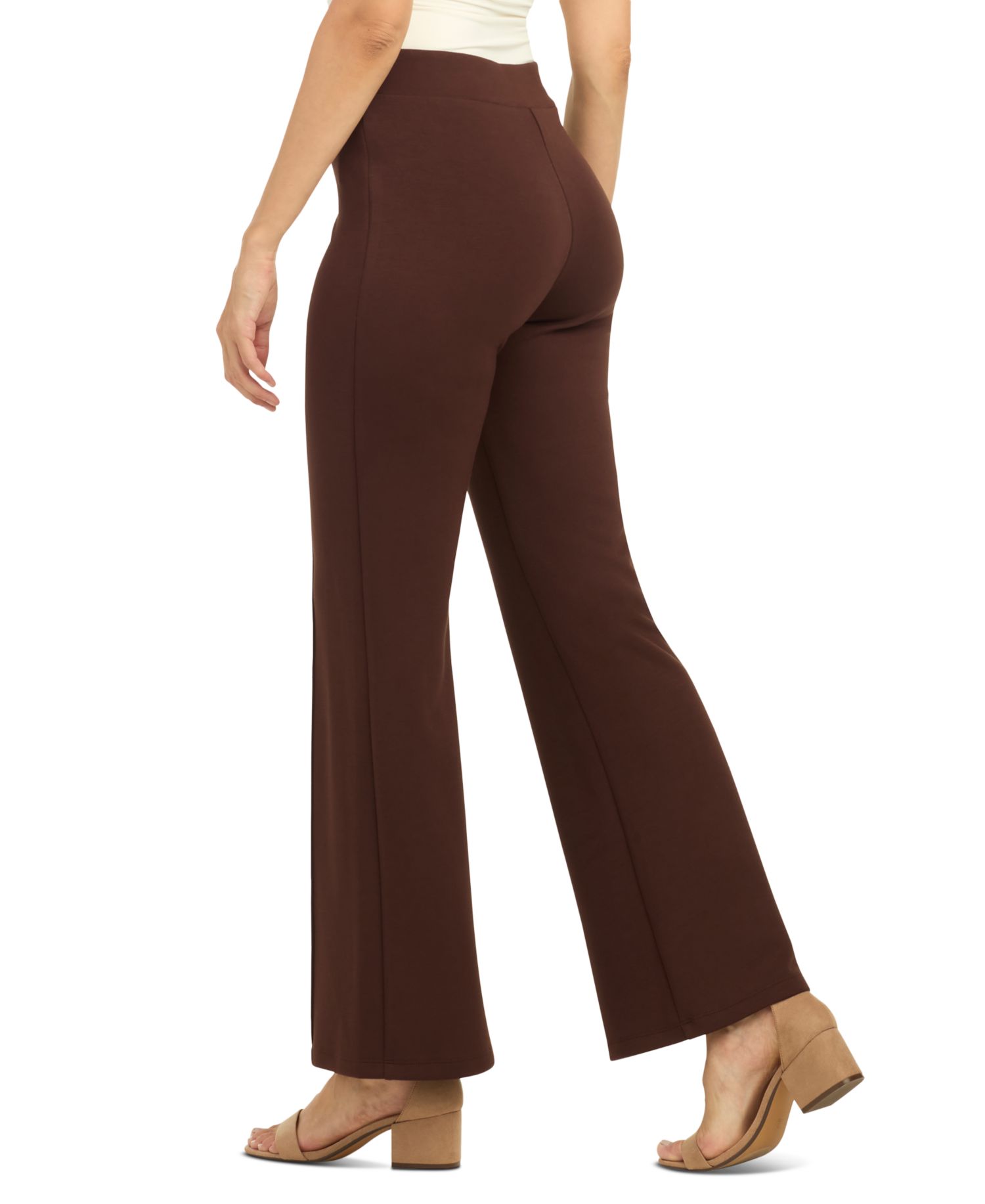 Juniors' Lightweight-Scuba Wide-Leg Pants