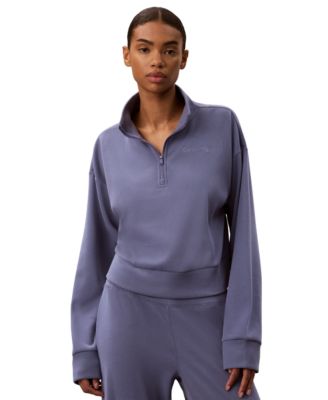 Women's Icon Sport Waffle-Knit Quarter-Zip Sweatshirt