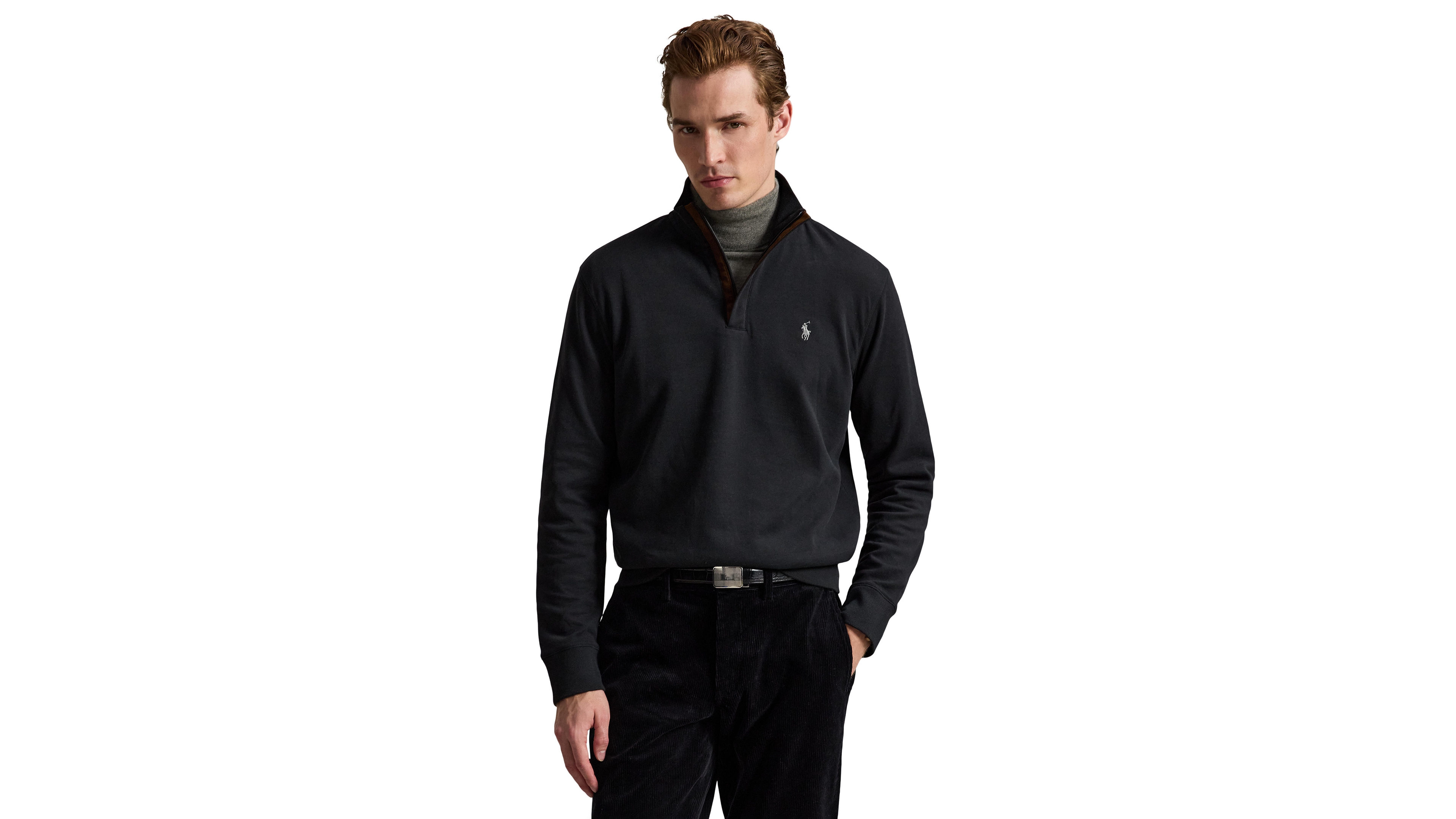 Polo Ralph Lauren Men's Luxury Jersey Quarter-Zip Pullover