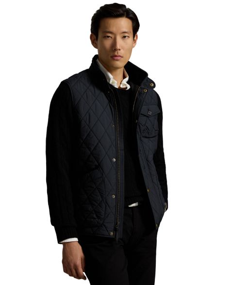 Мужской жилет Polo Ralph Lauren The Beaton Quilted Utility Vest, цвет: Чёрный