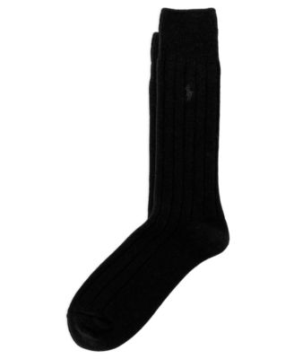 Men's Wool-Blend Rib Boot Socks