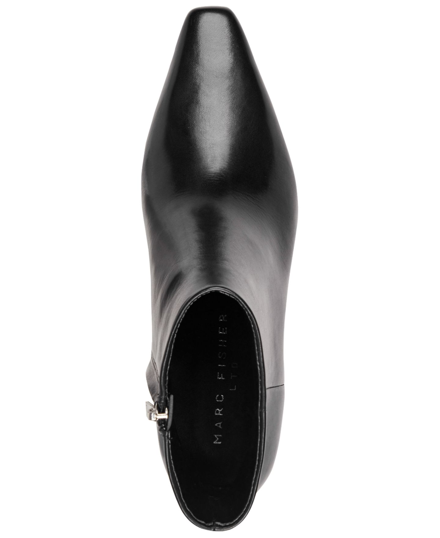 Женские ботинки Marc Fisher LTD Kole Snip Toe Kitten Heel Dress Booties, цвет: Чёрный кожаный — фото 4