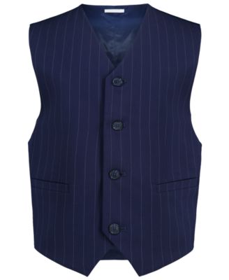 Boys' and Girls' Pinstripe Tailored Stretch Suit Vest