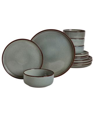Dublin Reactive Glaze 12-Pc. Dinnerware Set, Service for 4