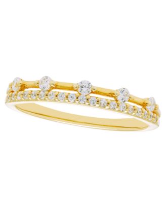Diamond Band Ring (1/4 ct. t.w.) in 14k Yellow Gold
