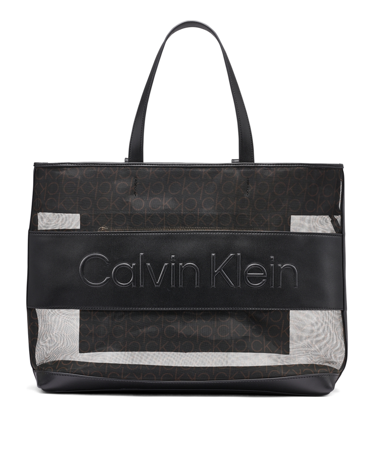 Calvin Klein Aurelia Signature Mesh Large Tote Handbag