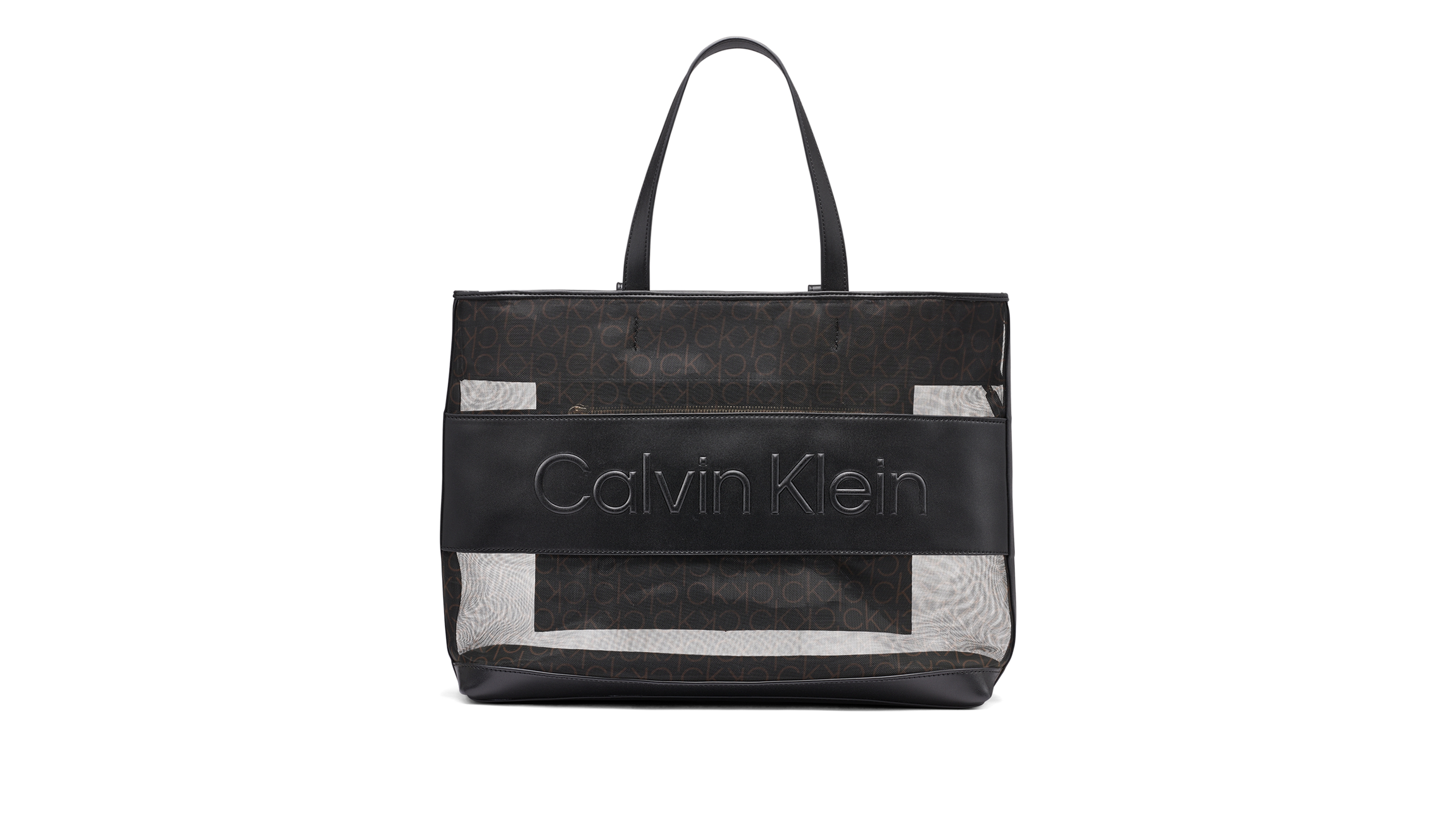 Calvin Klein Aurelia Signature Mesh Large Tote Handbag