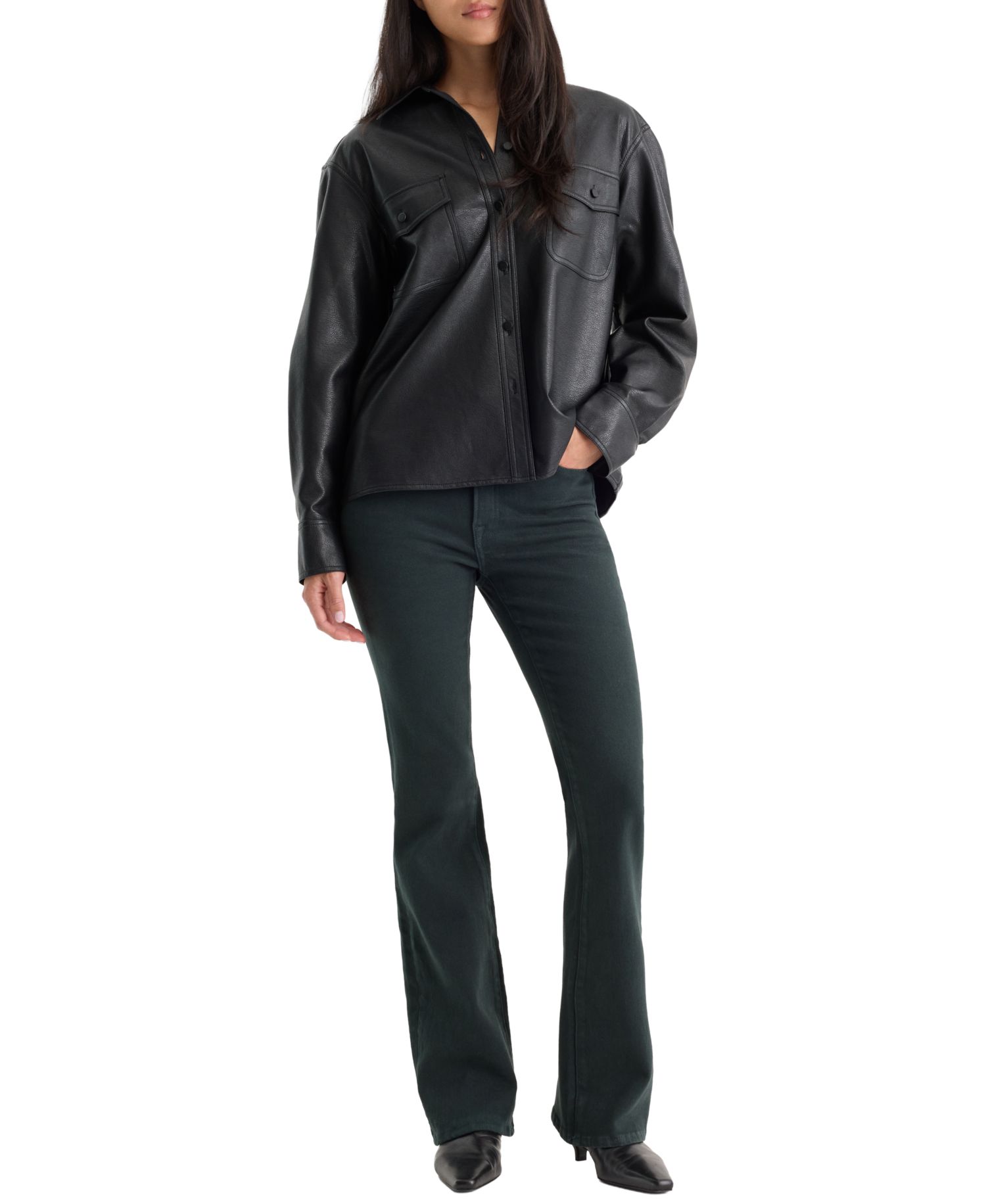 Women's Good Classic High-Rise Bootcut Gap-Proof Waistband Jeans