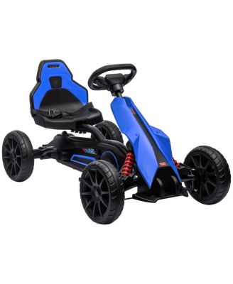 Kids Pedal Go Kart with Adjustable Seat, Handbrake, 66 lbs Capacity, Ages 3-8
