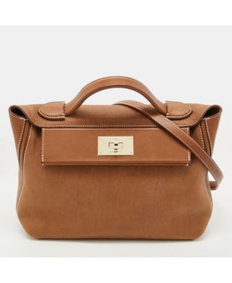 Pre-Owned HERMES women's Kelly Moove Swift Leather Crossbody Bag