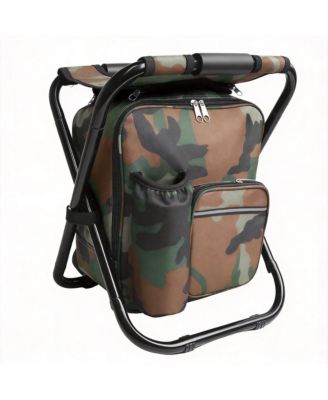 Folding Cooler Chair Camping Fishing Beach Stool