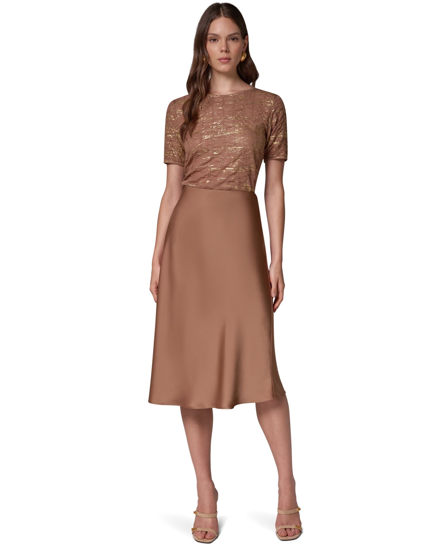 Women's Midi A-Line High-Waisted Skirt