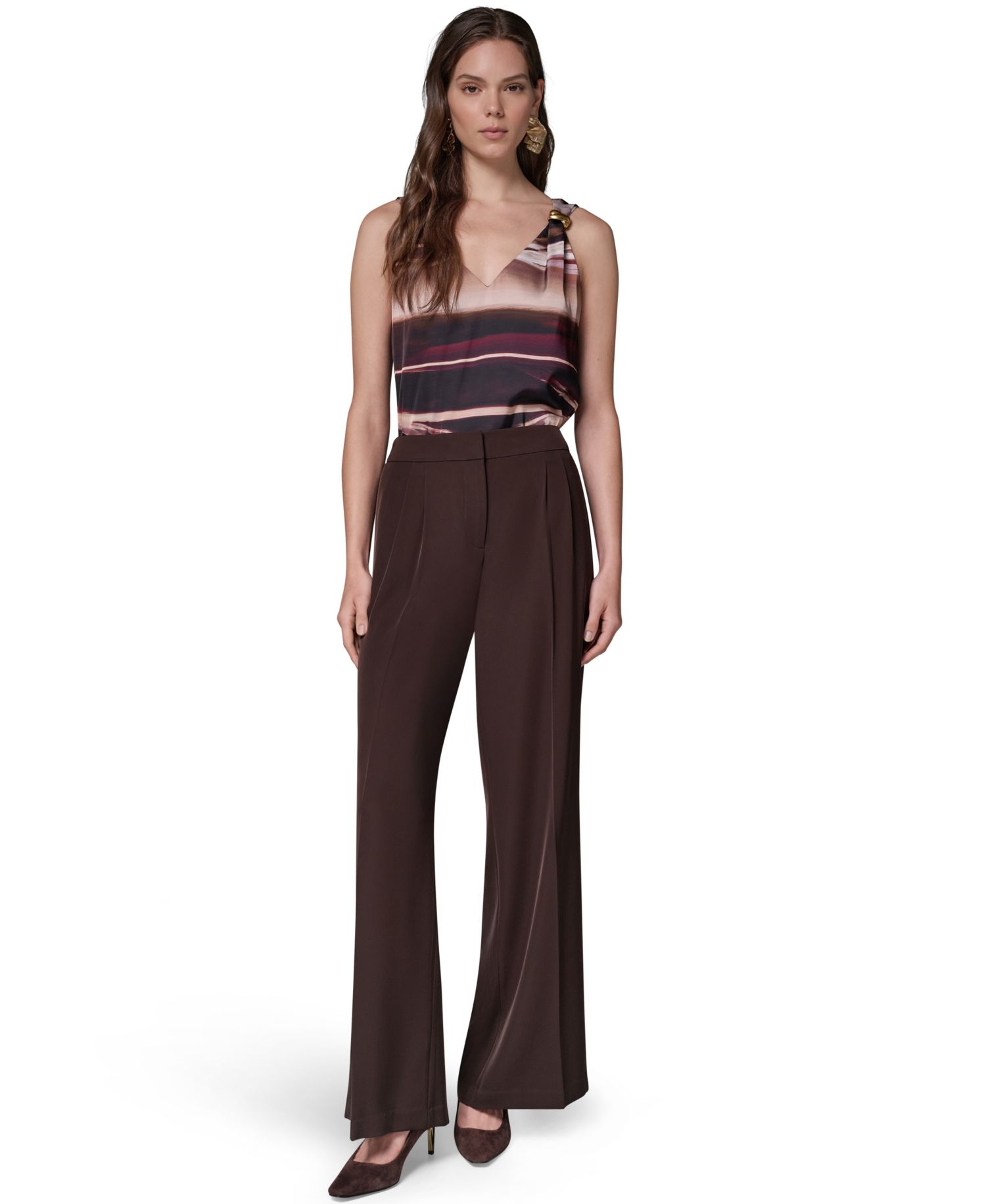 Women's High-Waisted Wide-Leg Pants