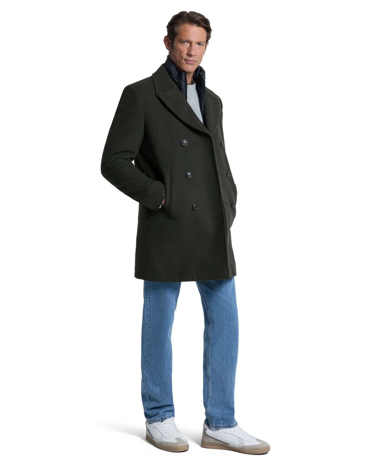 Men's Modern-Fit Peacoat