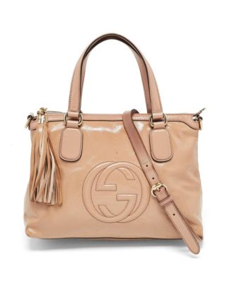 Bamboo Shopper Leather Tote