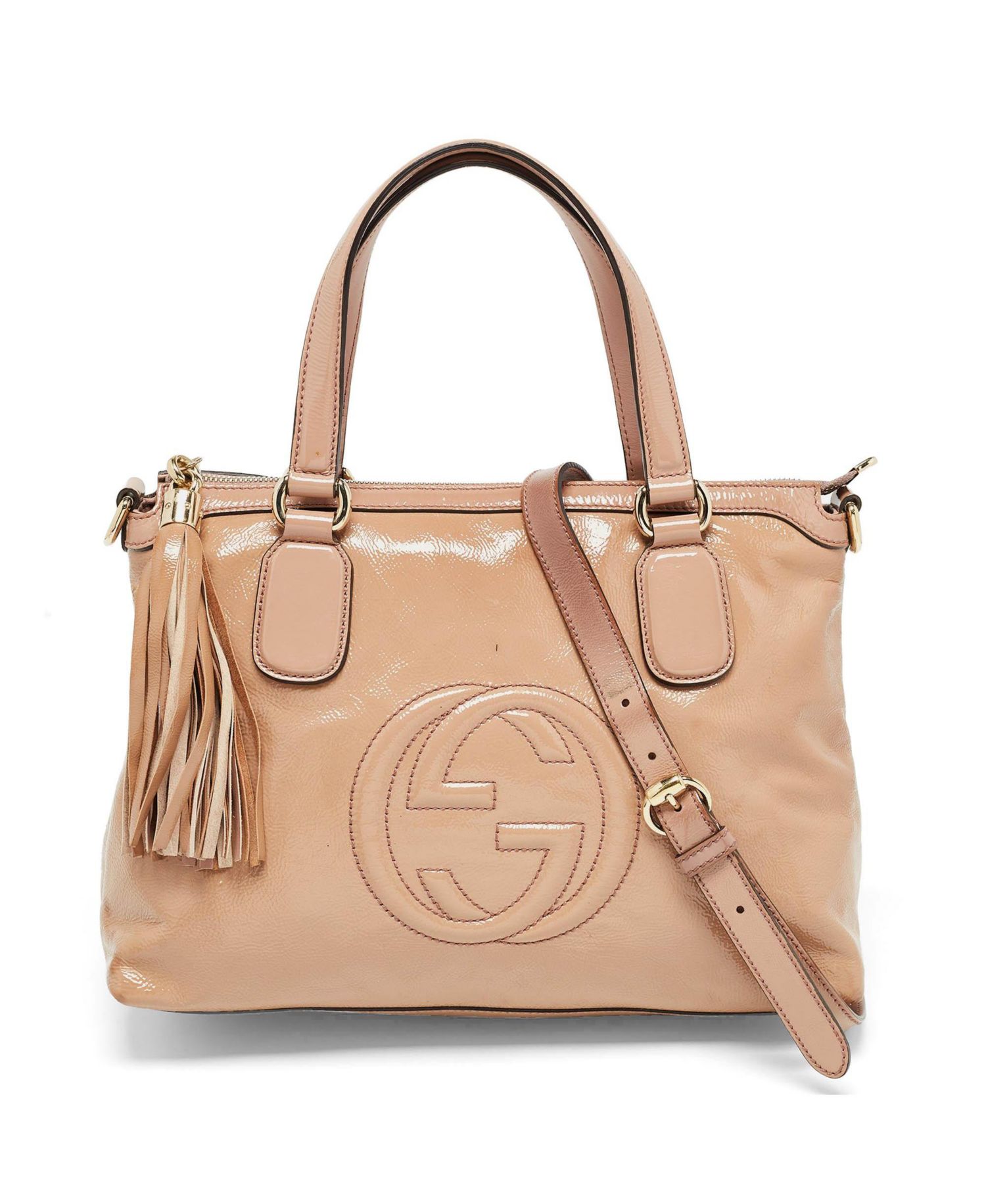 Bamboo Shopper Leather Tote