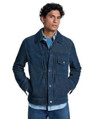 Men's Suede Trucker Jacket