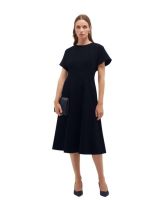 Women's Ophelia Checked Pleated Midi Dress
