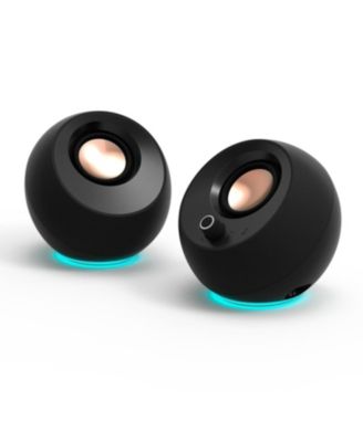 Pebble Pro 2.0 RGB Desktop Speakers Stereo Audio with Clear Dialog Bass