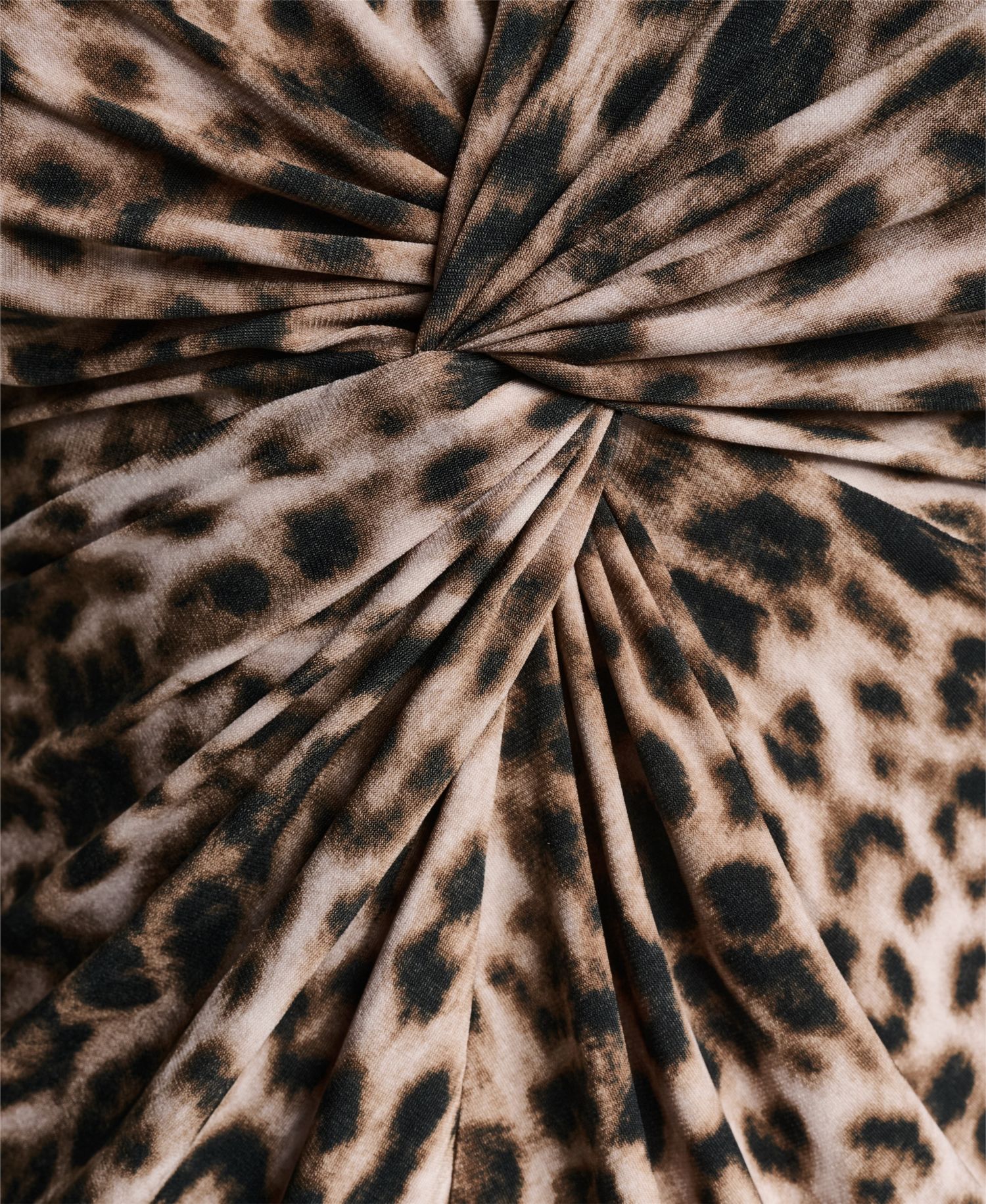 Women's Leopard-Print Faux-Leather Blouse