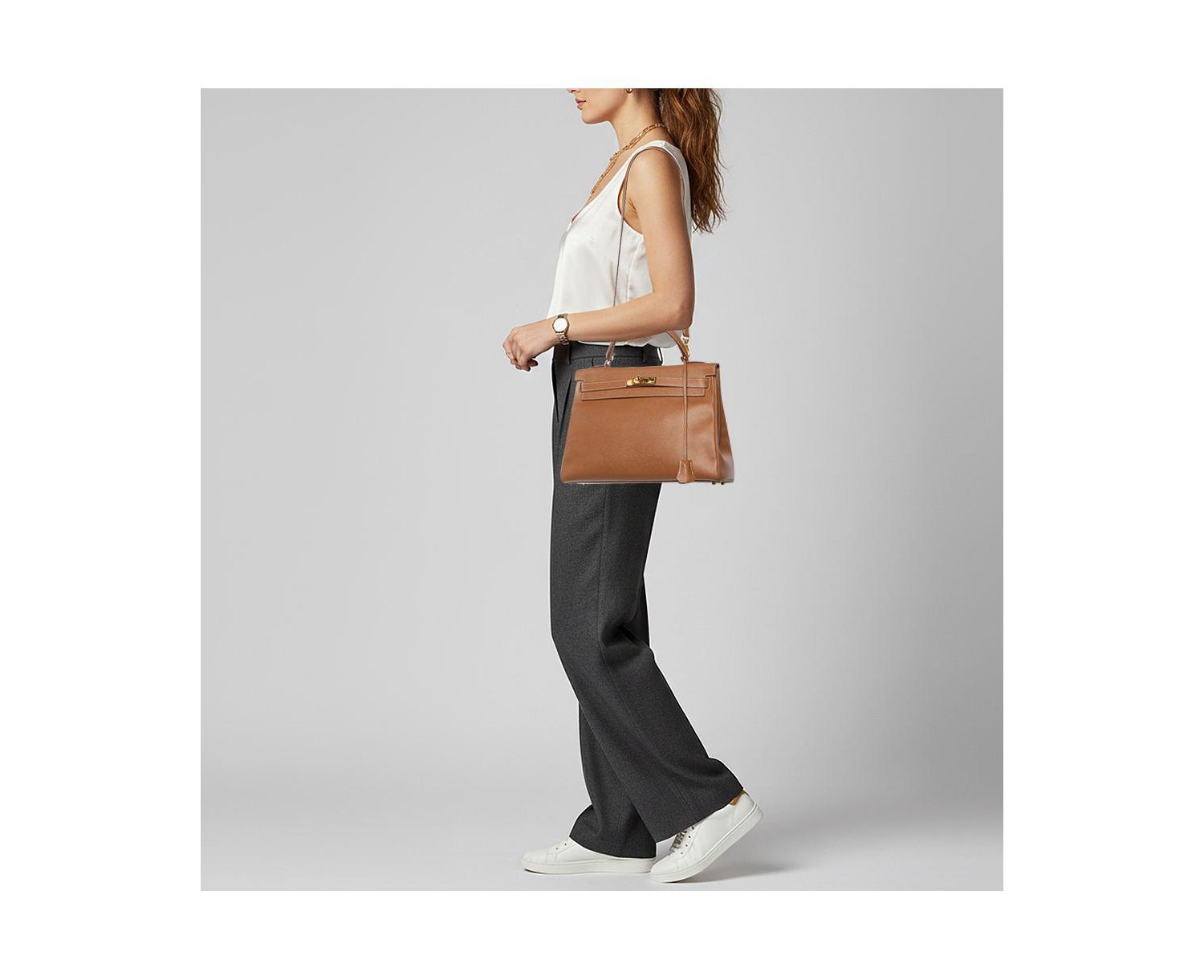 Pre-Owned HERMES Women's Epsom Leather Satchel