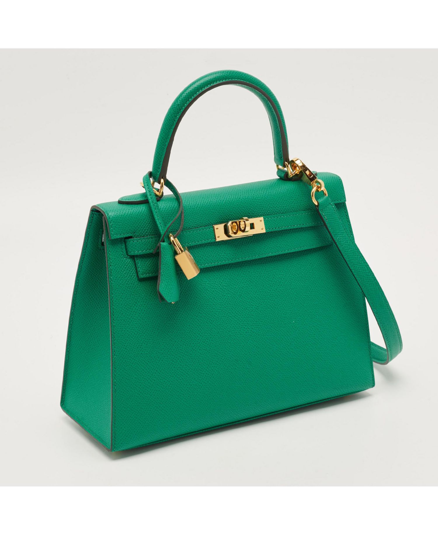 Pre-Owned HERMES Women's Saut Barenia Leather Shoulder Bag