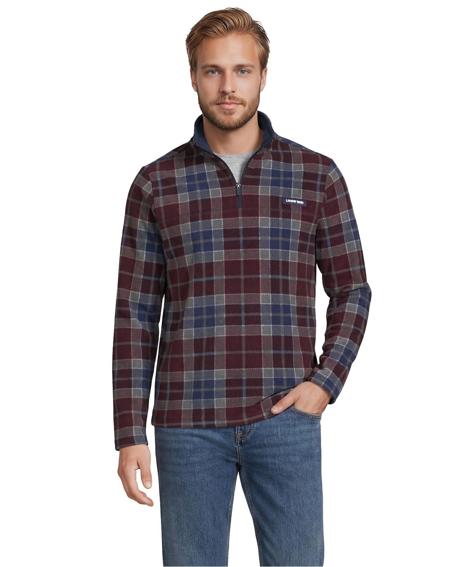 Men's Anyweather Relaxed-Fit Fleece Quarter-Zip Pullover