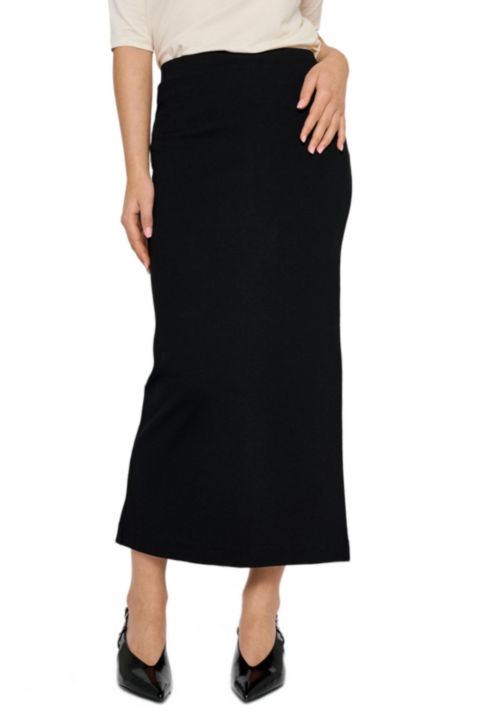 Женская юбка Residus Lala High-Waisted Midi Slit, цвет: Чёрный