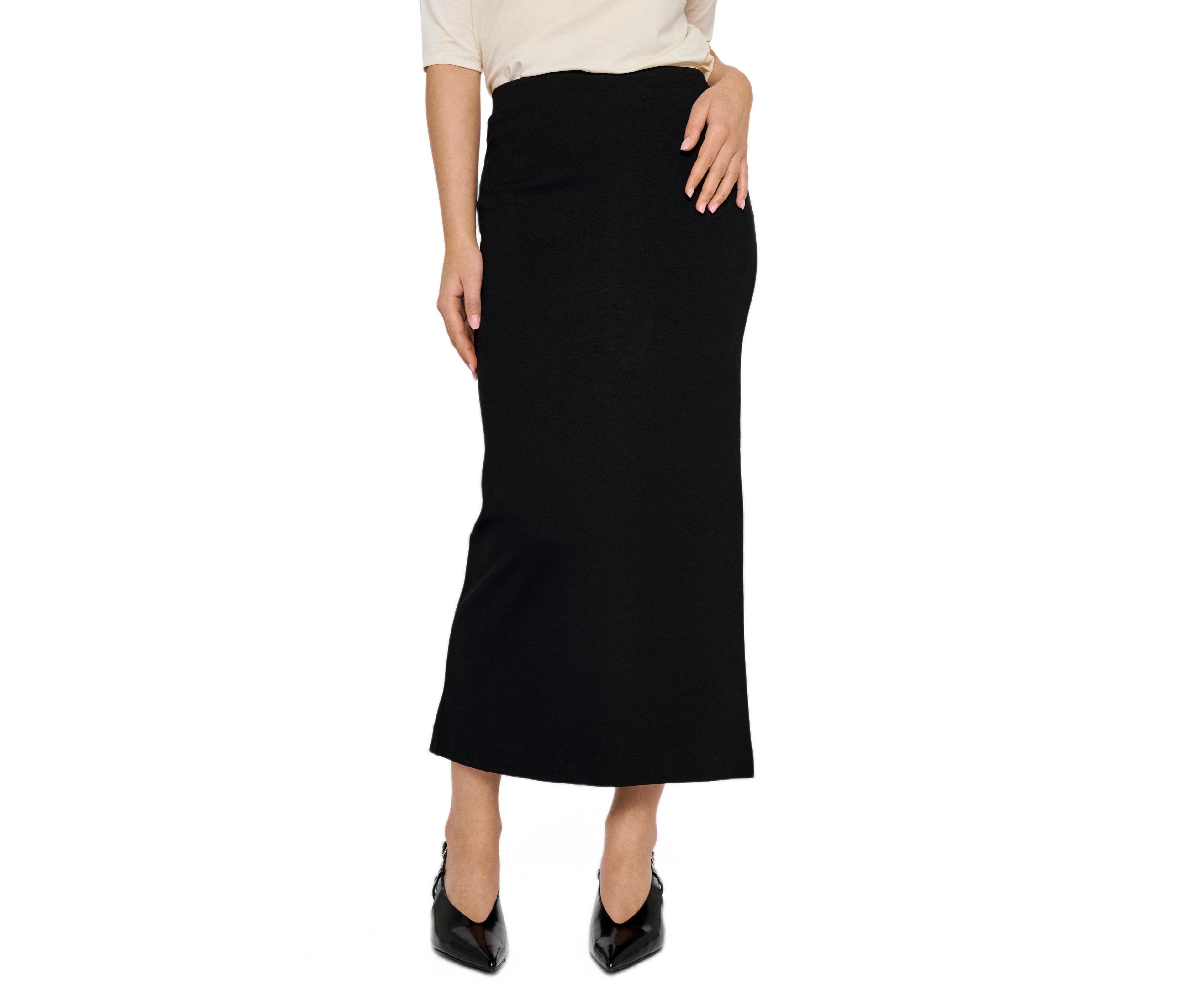 Residus Women's Lala High-Waisted Midi Slit Skirt