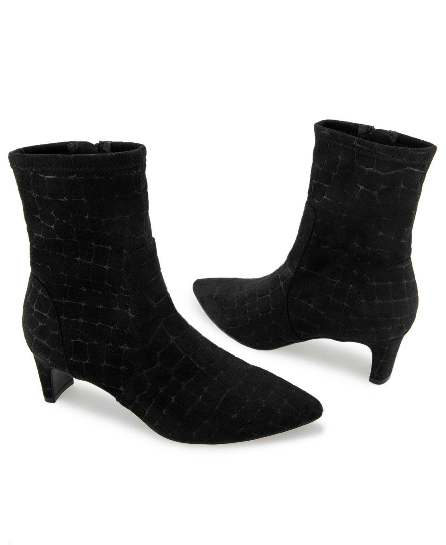 Женские ботинки Kenneth Cole Reaction Bindi Heeled Pointed Toe Dress Booties, цвет: Чёрный — фото 8