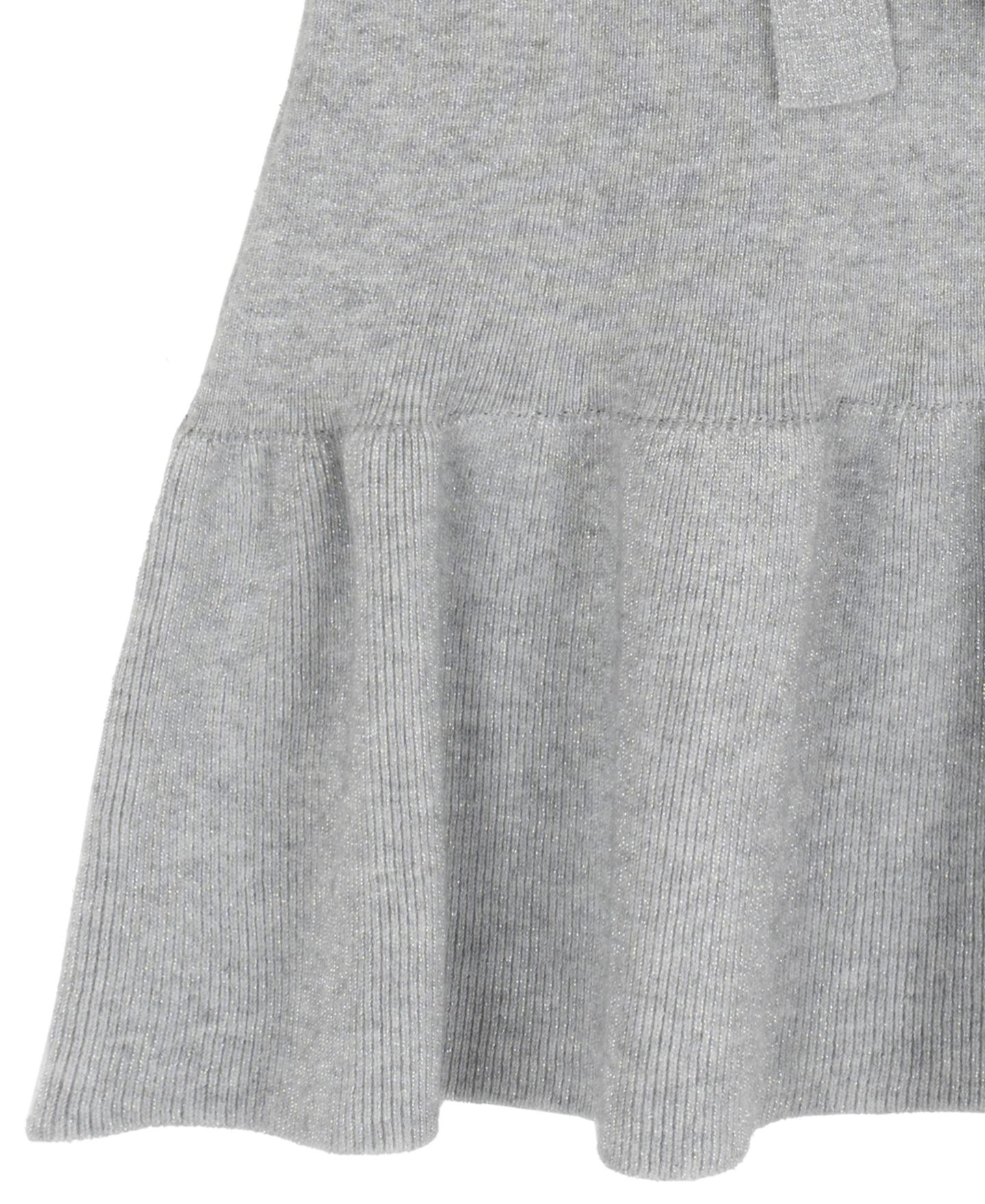 Платье Rare Editions Imitation Pearl-Embellished Puff-Sleeve Fit & Flare Sweater Dress для девочек, цвет: Серый — фото 7