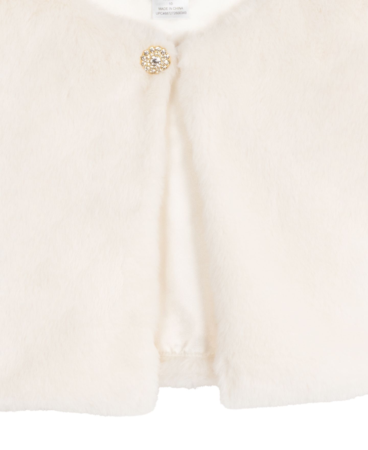 Болеро Rare Editions Rhinestone Long-Sleeve Bolero для девочек, цвет: Слоновая кость — фото 6