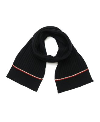 Striped Ribbed-Knit Global Stripe Scarf
