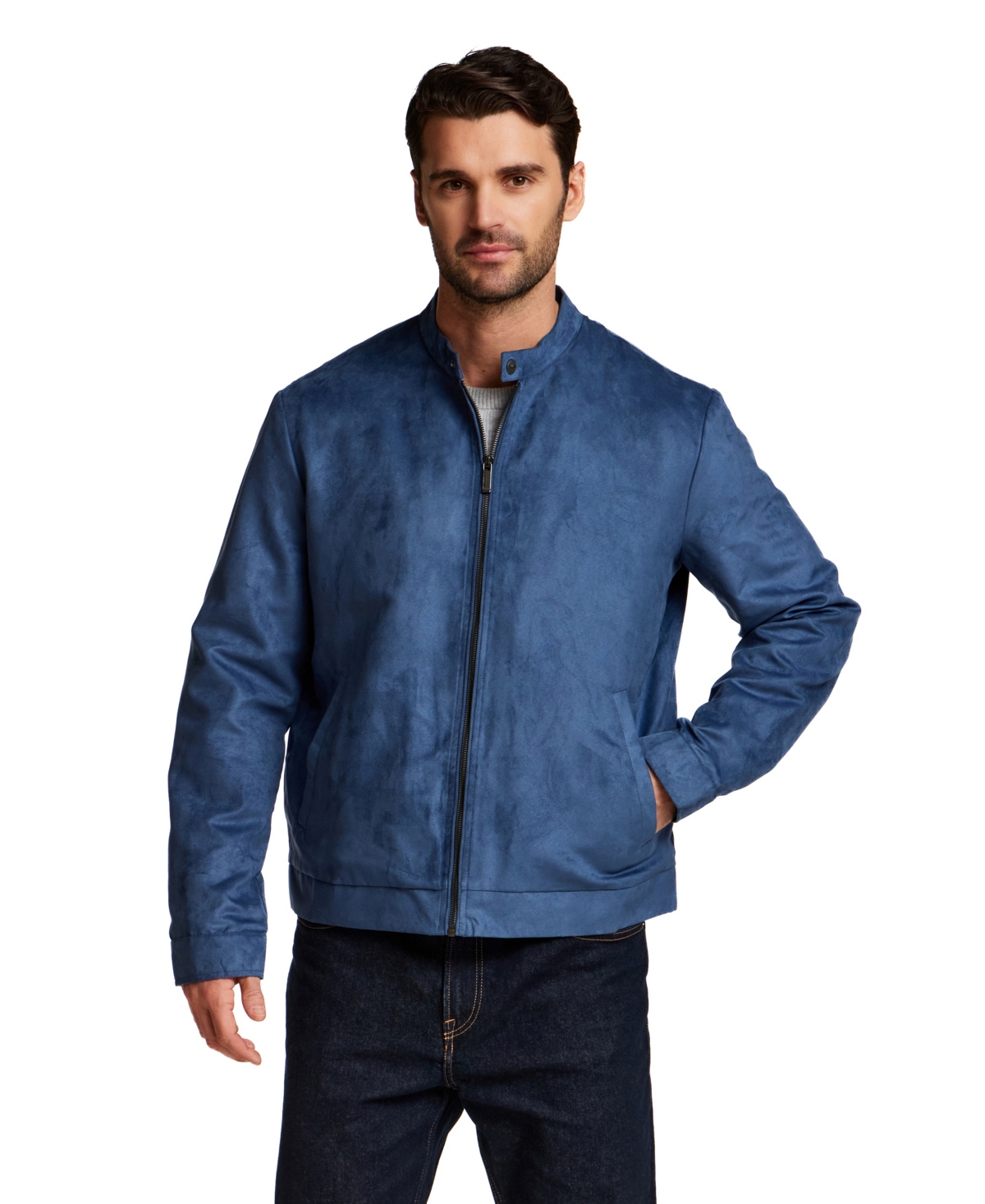 Weatherproof Men's Moto Microsuede Jacket