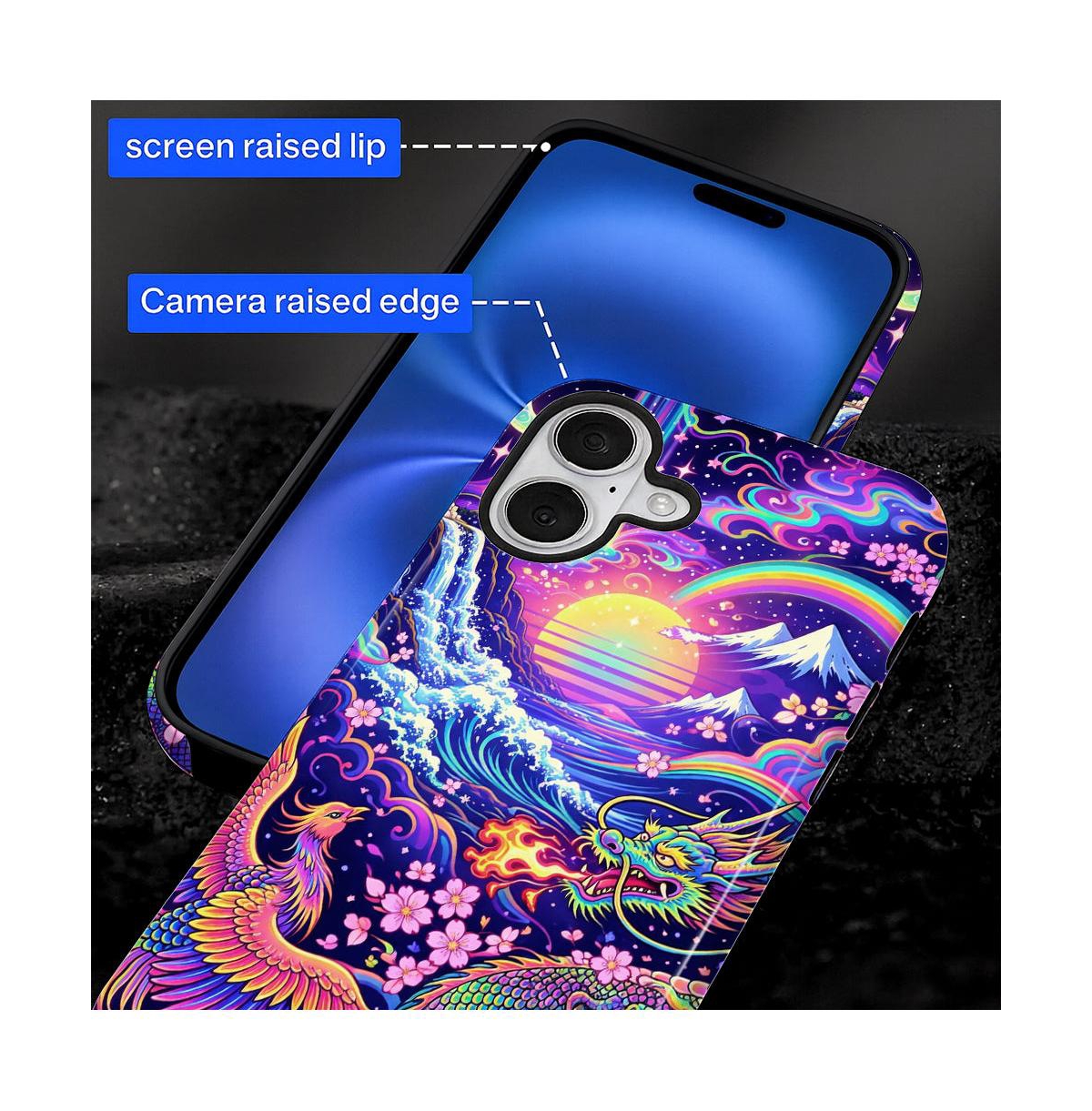 Lisen Celestial Union Dual-Layer Phone Case, Compatible with Apple iPhone 14 Pro