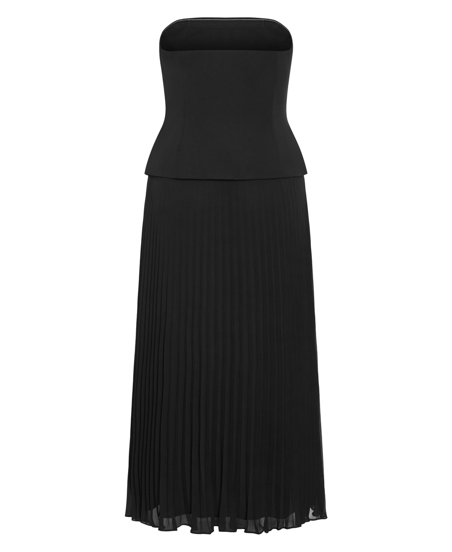 Women's Loretta Strapless Pleat Maxi Dress