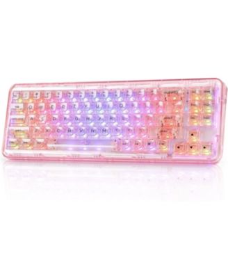 X71 Wireless Hot-Swappable Transparent Mechanical Keyboard, Compatible with Windows and Mac