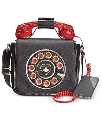 Betsey Johnson Phone Crossbody with Rhinestones - Handbags ...