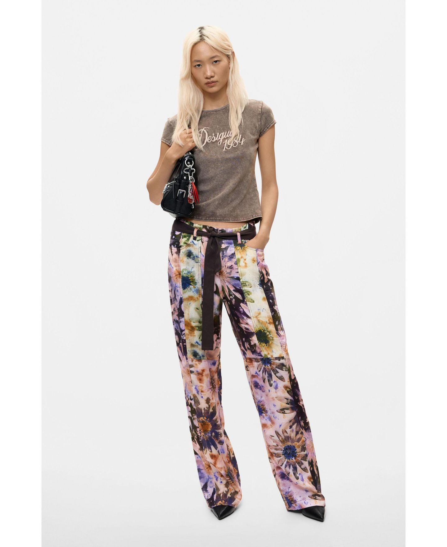 Женские брюки Desigual Long Printed, цвет: Разноцветный — фото 4