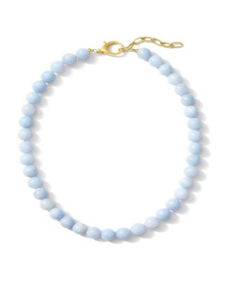 Smooth Round Gemstone Necklace