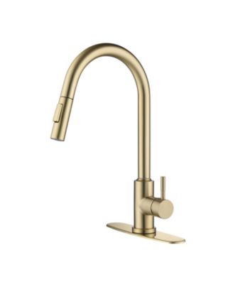 Kitchen Faucet with Pull Out Sprayer Single Handle Stainless Steel