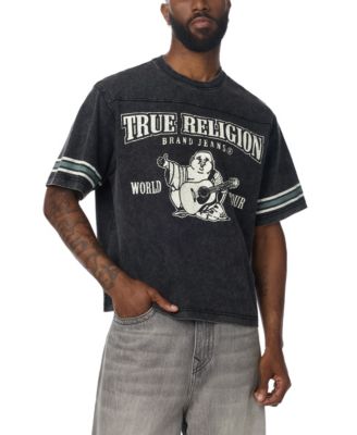 Men's Washed Heavyweight Boxy World Tour Logo T-Shirt