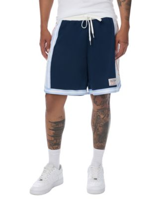 Men's Colorblocked Mesh Pull-On Basketball Shorts, 7.5" Inseam