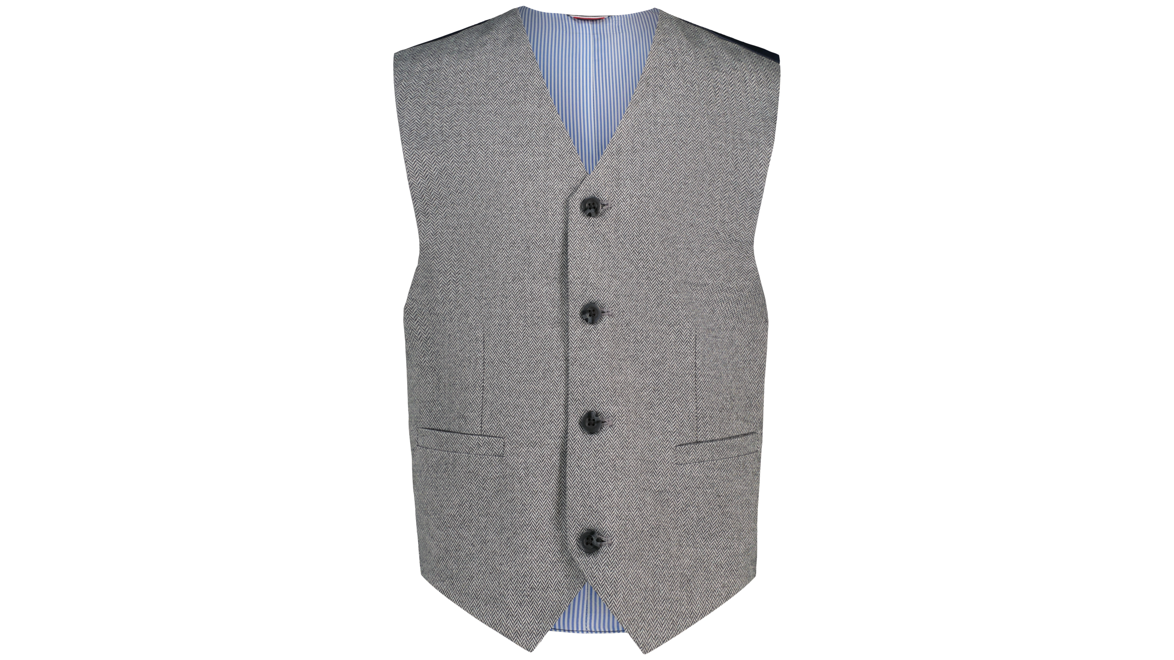Tommy Hilfiger Boys' 8-20 Brushed Herringbone V-Neck Vest