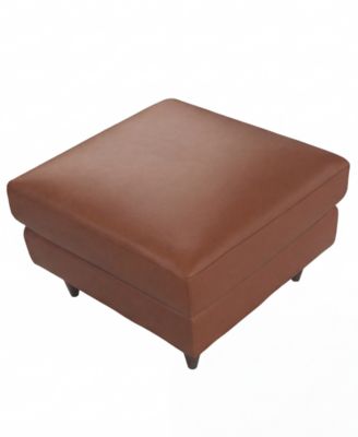 Alpino 28" Leather Ottoman