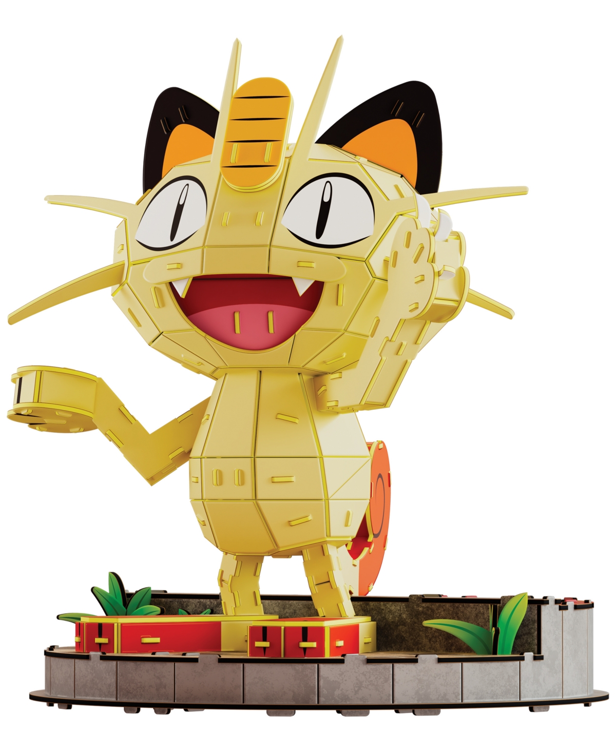 Pokémon 4d Build Meowth 137-piece Foam 3d Puzzle, Ages 12+ In No Color