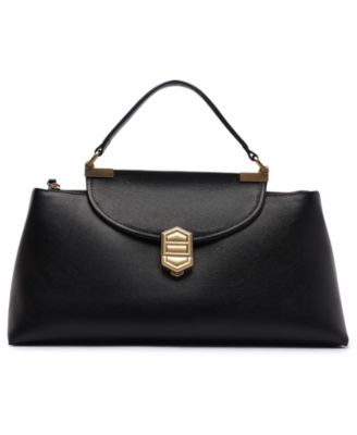 Everly Leather Large Satchel Handbag